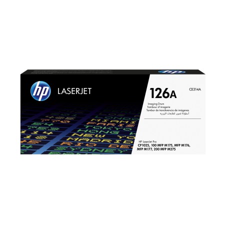 HP 126A Black Color Toner Kit (Cyan, Magenta, Yellow) CE314A - Up to 14,000 Pages of Quality Printing!